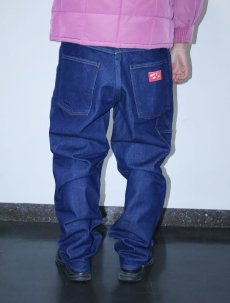 画像4: 90's WILD ASS USA製 ダブルニー デニムペインターパンツ W35 (4)