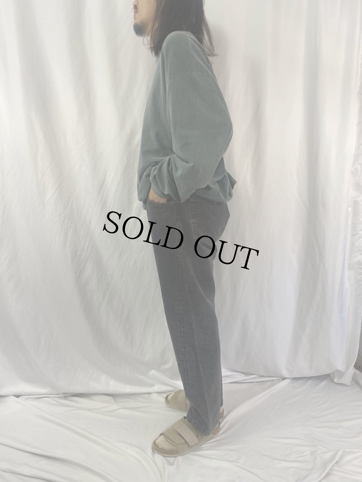 画像3: 90's Levi's 501 USA製 ブラックデニムパンツ W31 (3)