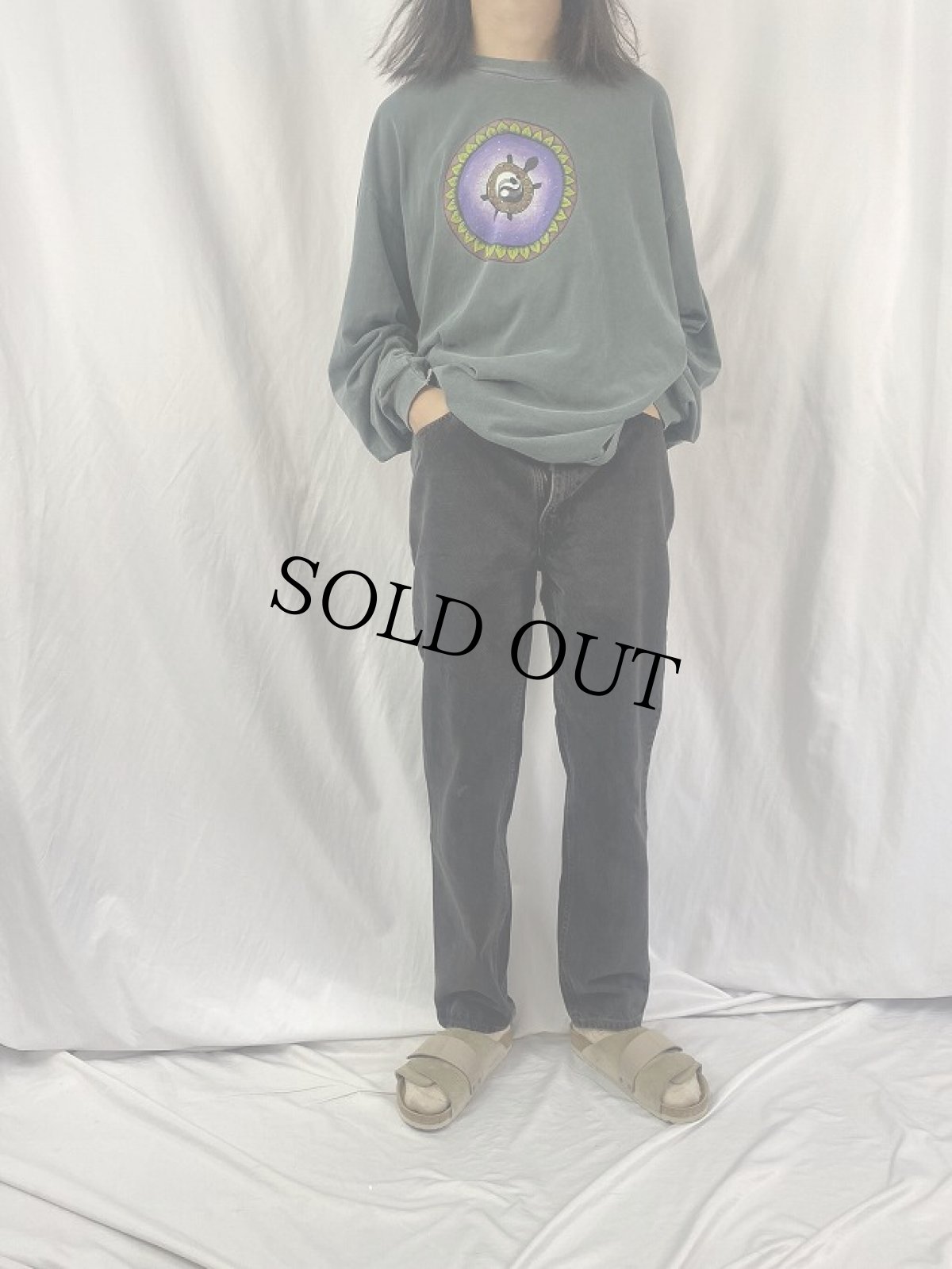 画像2: 90's Levi's 5 USA製 ブラックデニムパンツ W31 (2)