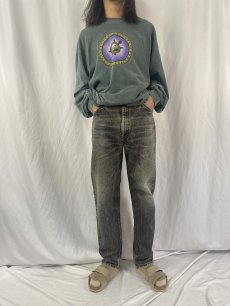 画像2: 90's Levi's 505 USA製 オレンジタブ ブラックデニムパンツ W36 (2)