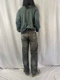 画像4: 90's Levi's 505 USA製 オレンジタブ ブラックデニムパンツ W36 (4)