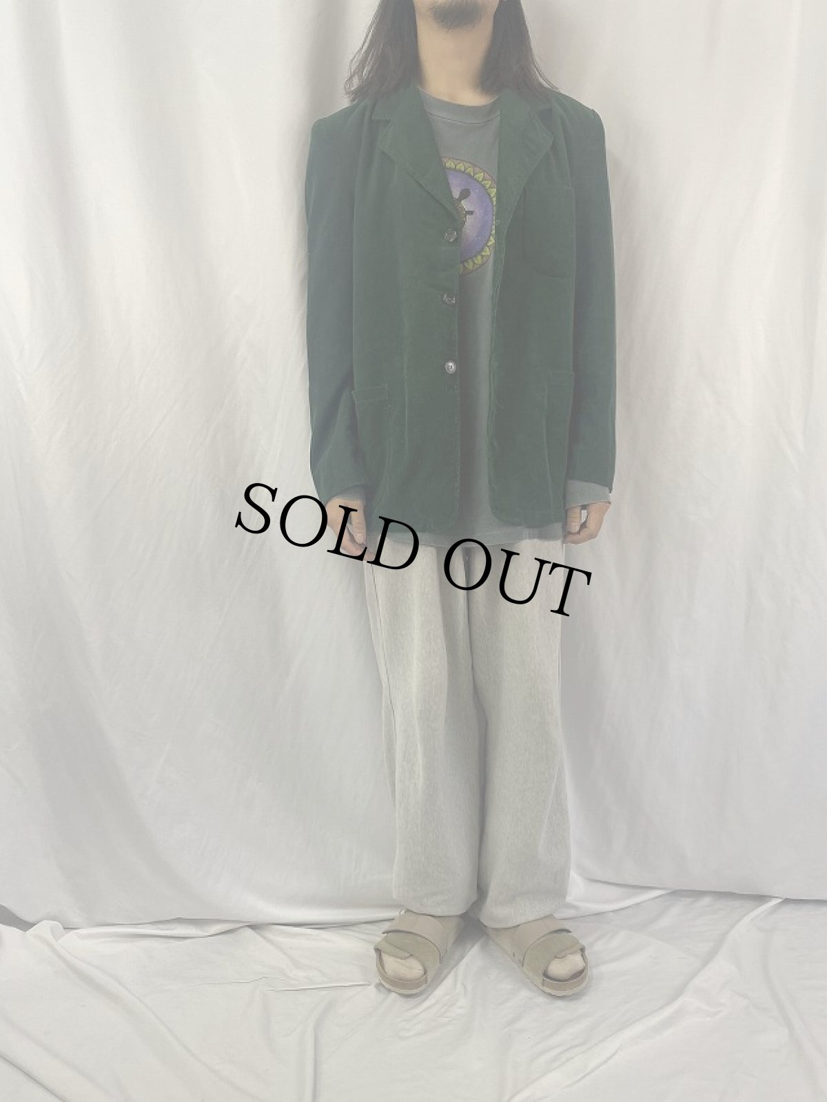 画像2: 50's CAMPUS コーデュロイテーラードジャケット SIZE40 (2)