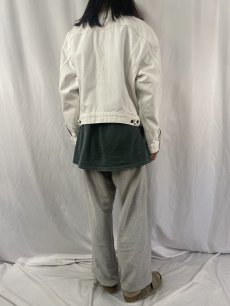 画像4: 90's Levi's 70598-0251 USA製 ホワイトデニムジャケット M (4)