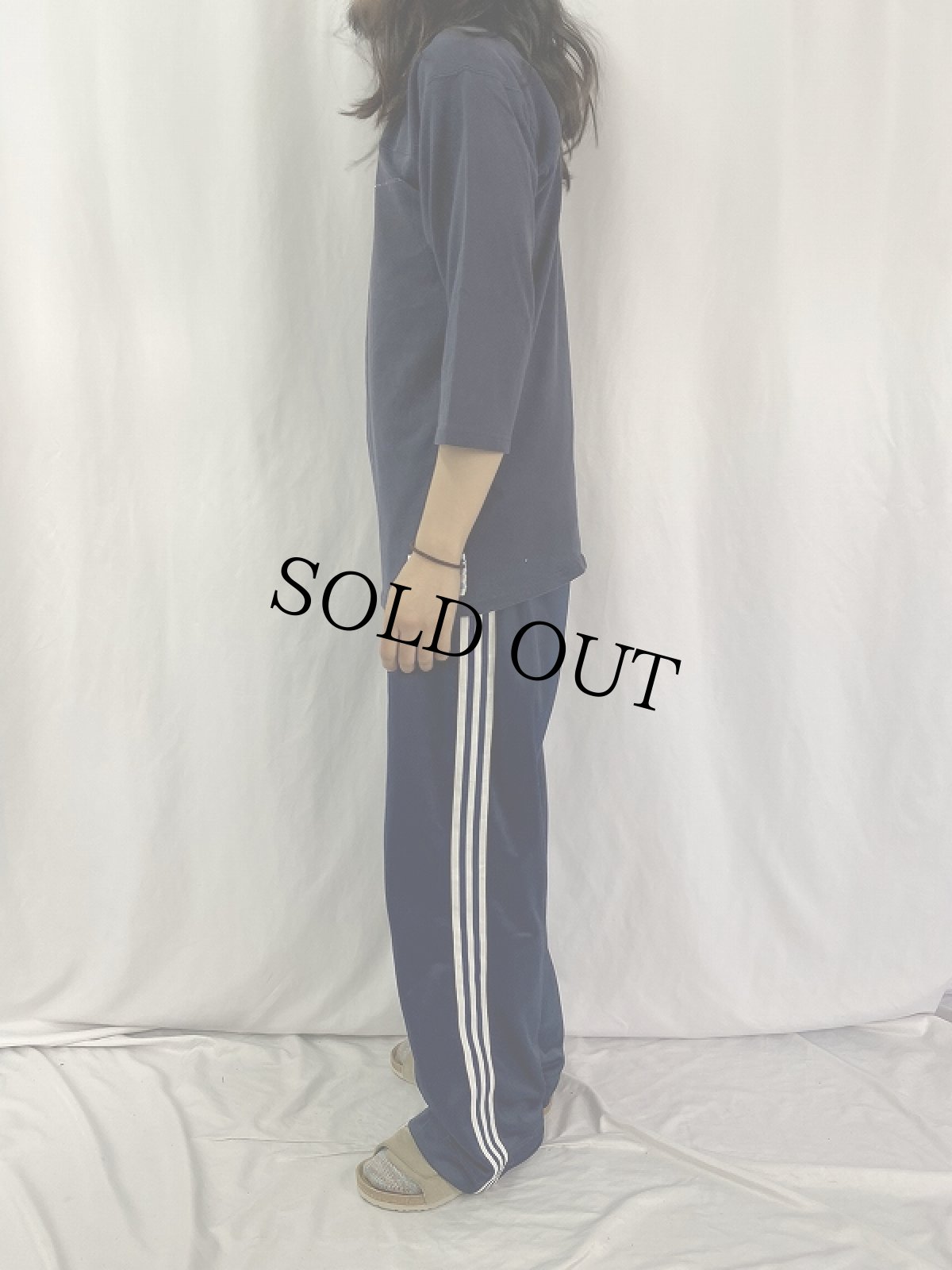 画像3: 80's Champion USA製 トリコタグ ロゴプリント フットボールTシャツ NAVY L (3)