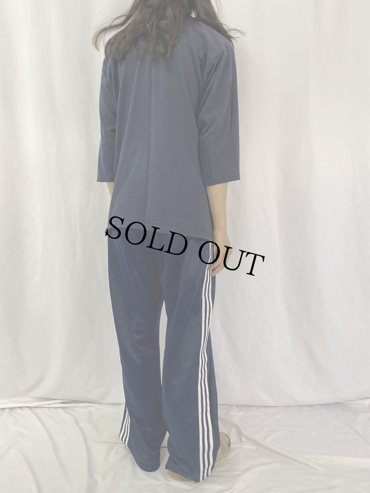 画像4: 80's Champion USA製 トリコタグ ロゴプリント フットボールTシャツ NAVY L (4)