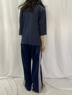 画像4: 80's Champion USA製 トリコタグ ロゴプリント フットボールTシャツ NAVY L (4)