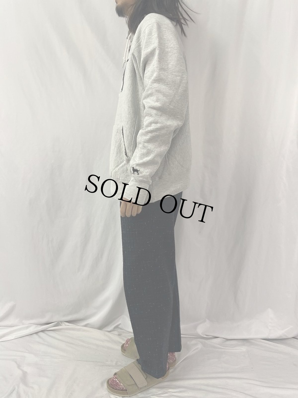 画像3: 90's The Black Dog USA製 犬プリント モックネックスウェット XL (3)