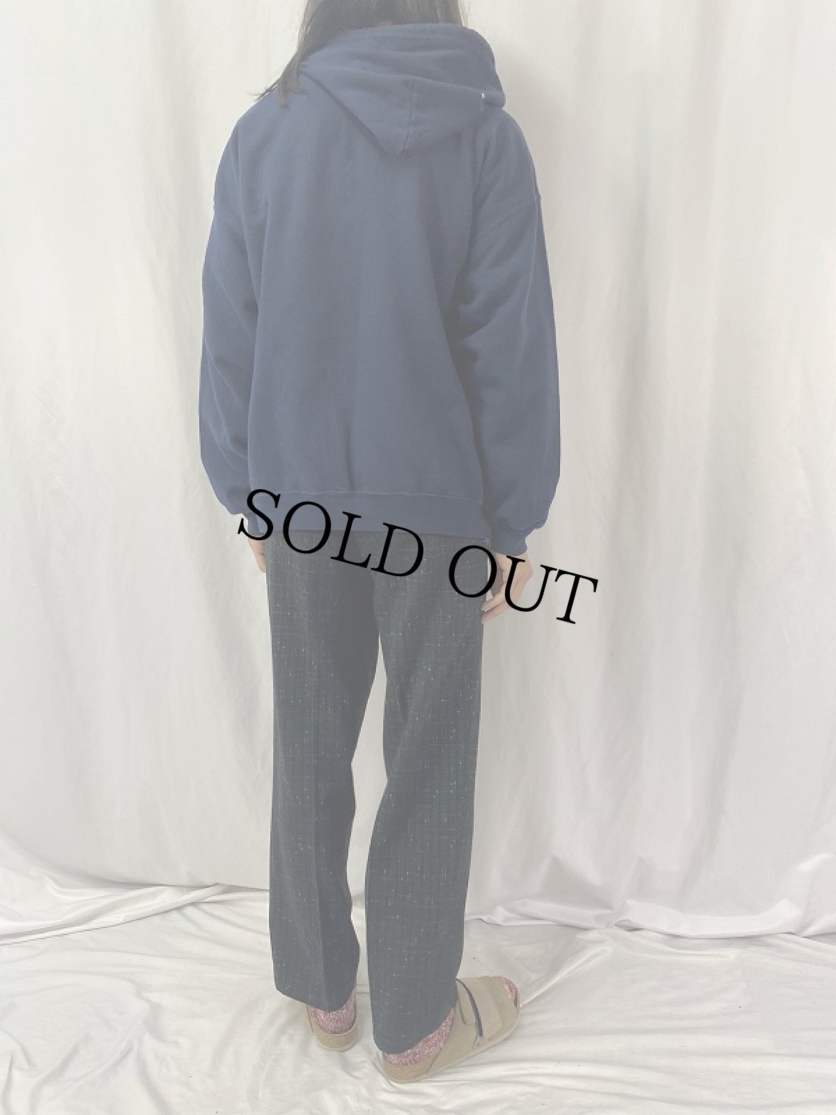 画像5: 90's FedEx 企業ロゴプリントスウェットジップパーカー XL (5)