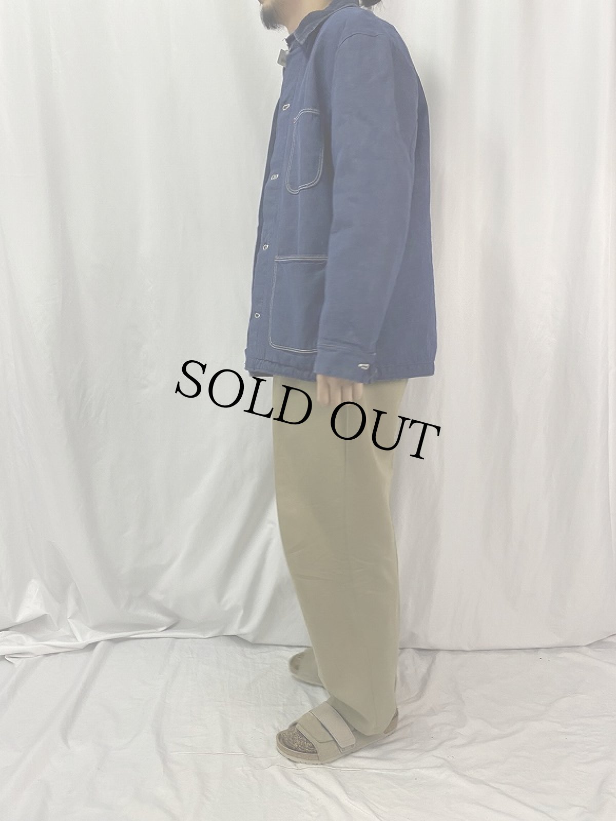 画像3: 70's Wrangler ブランケットライナー デニムカバーオール SIZE42 (3)