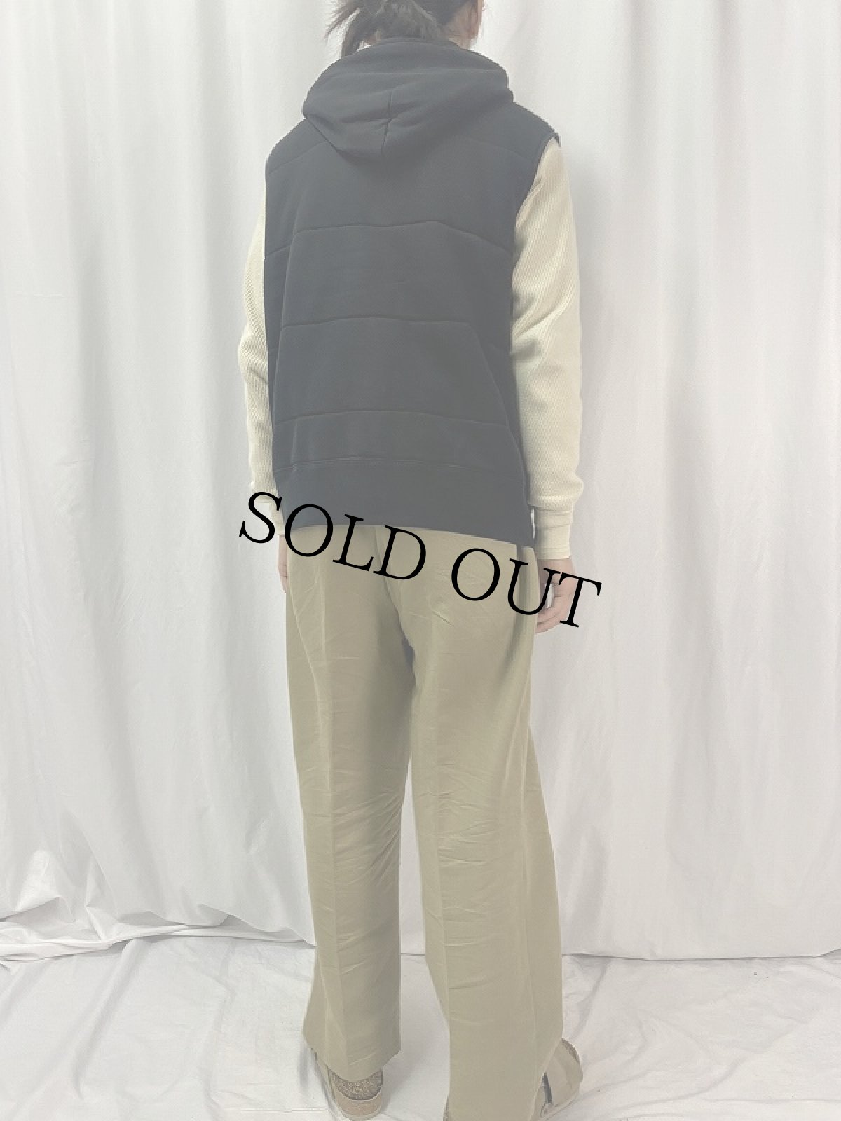 画像4: POLO Ralph Lauren ロゴ刺繍 フード付きベスト XL (4)