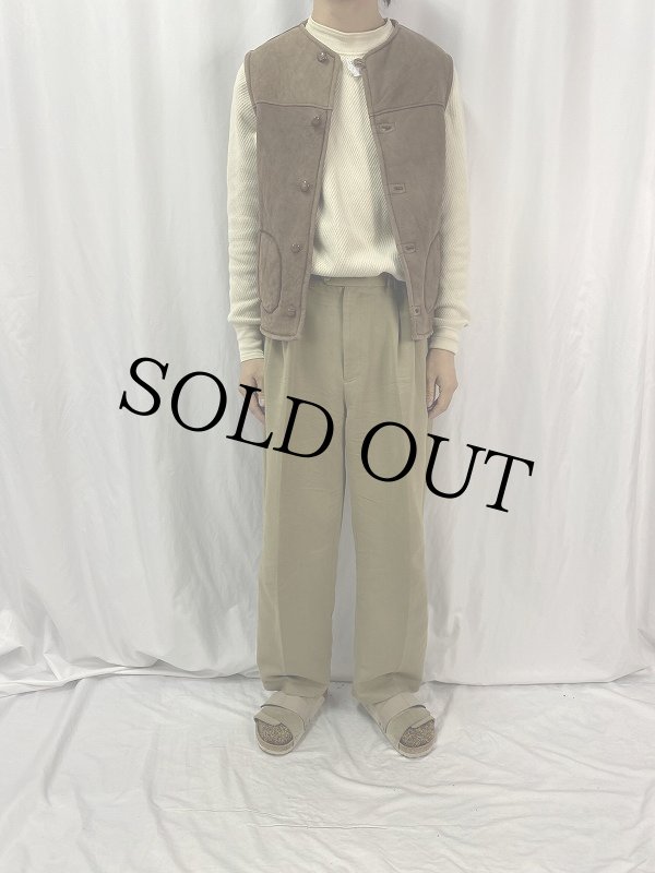 ブルガリア軍 シープスキン ベスト ムートン 米軍 ミリタリー 60s~80s ブルガリア軍 シープスキン ベスト ムートン 米軍 ミリタリー