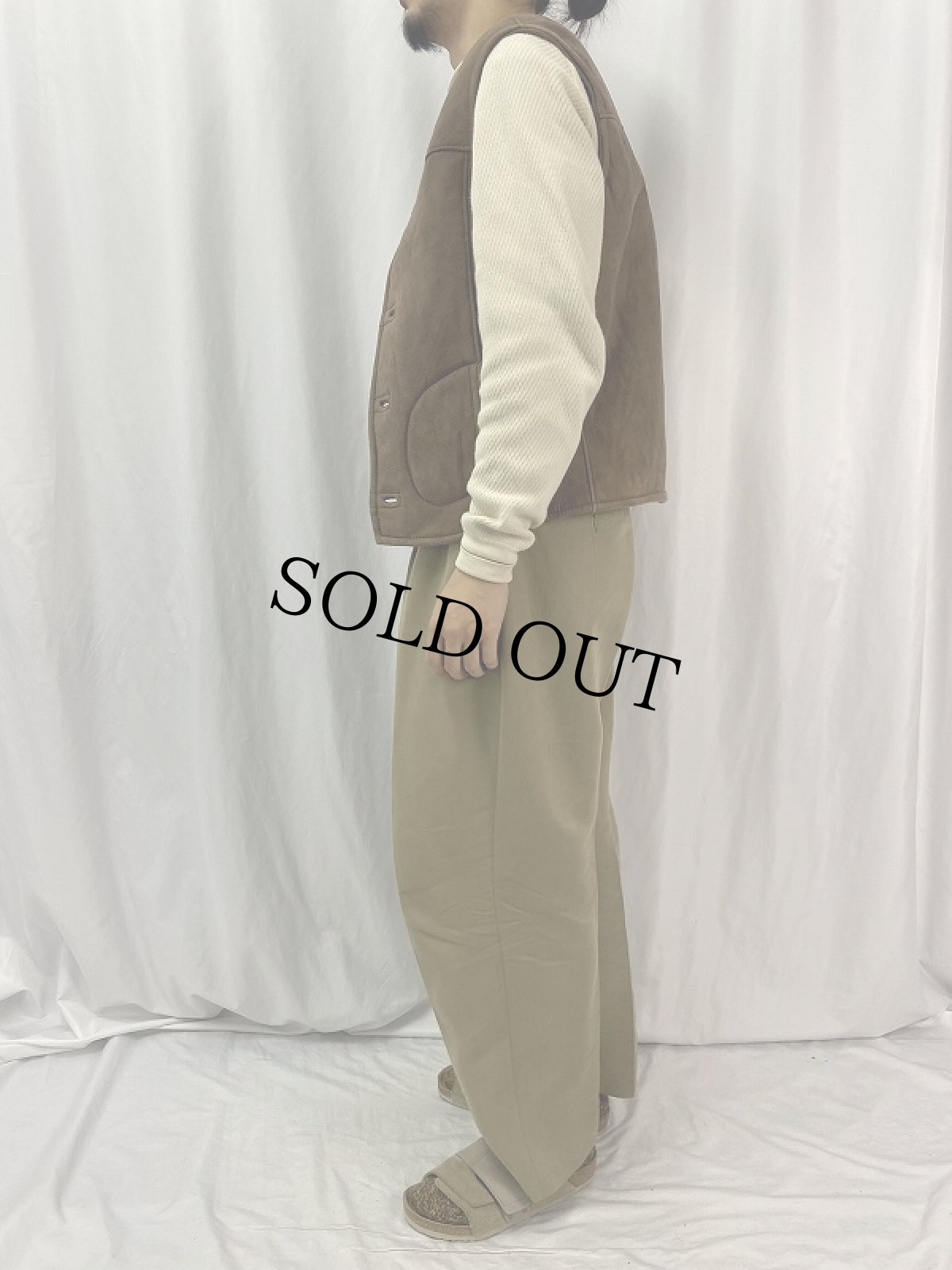 画像3: 〜80's ブルガリア軍 シープスキンムートンベスト (3)