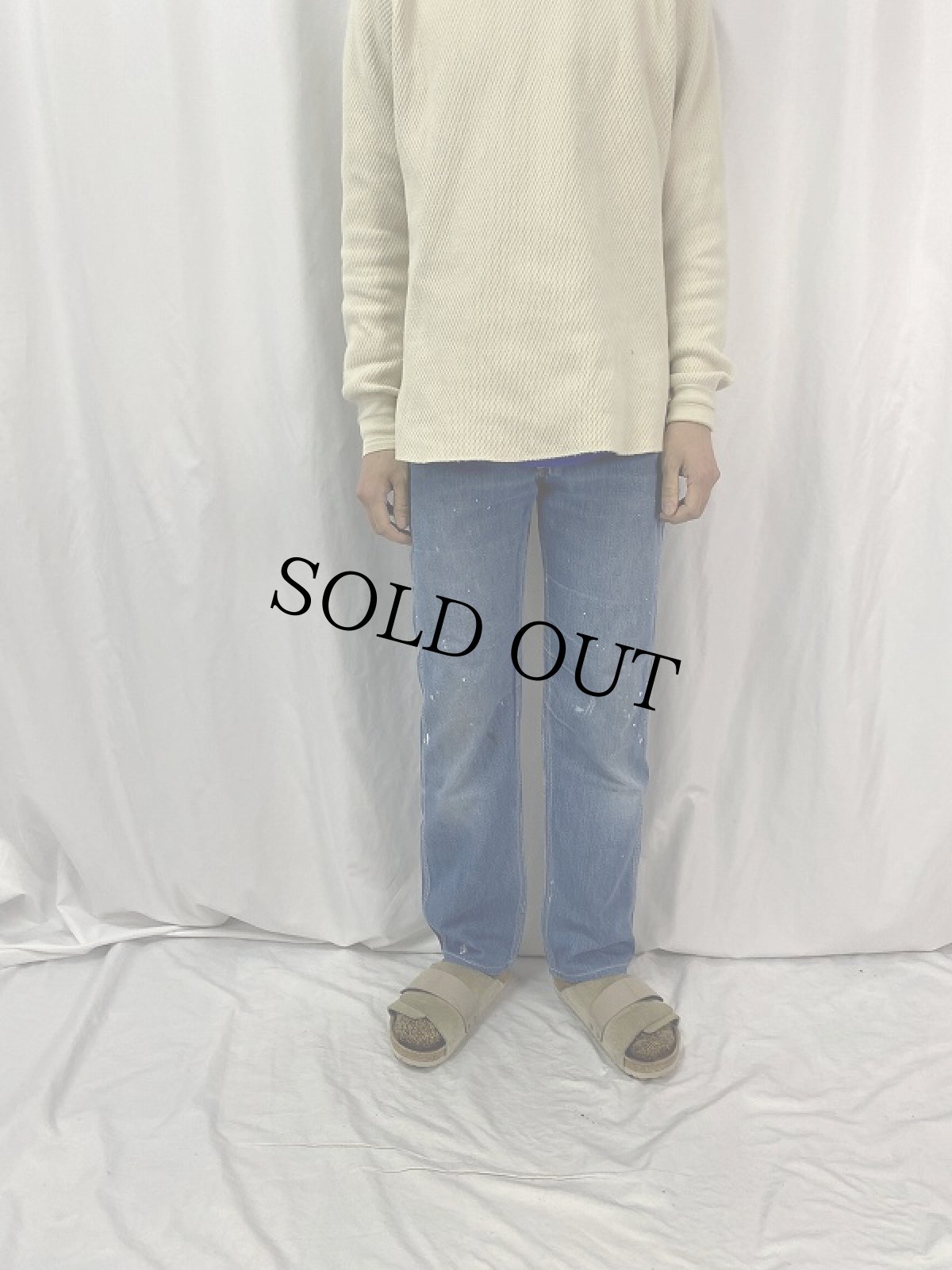 画像2: 70's Lee USA製 デニムペインターパンツ W31 (2)