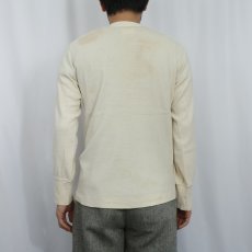 画像3: 70's U.S.ARMY 猫目ボタン ヘンリーネックアンダーシャツ SMALL (3)