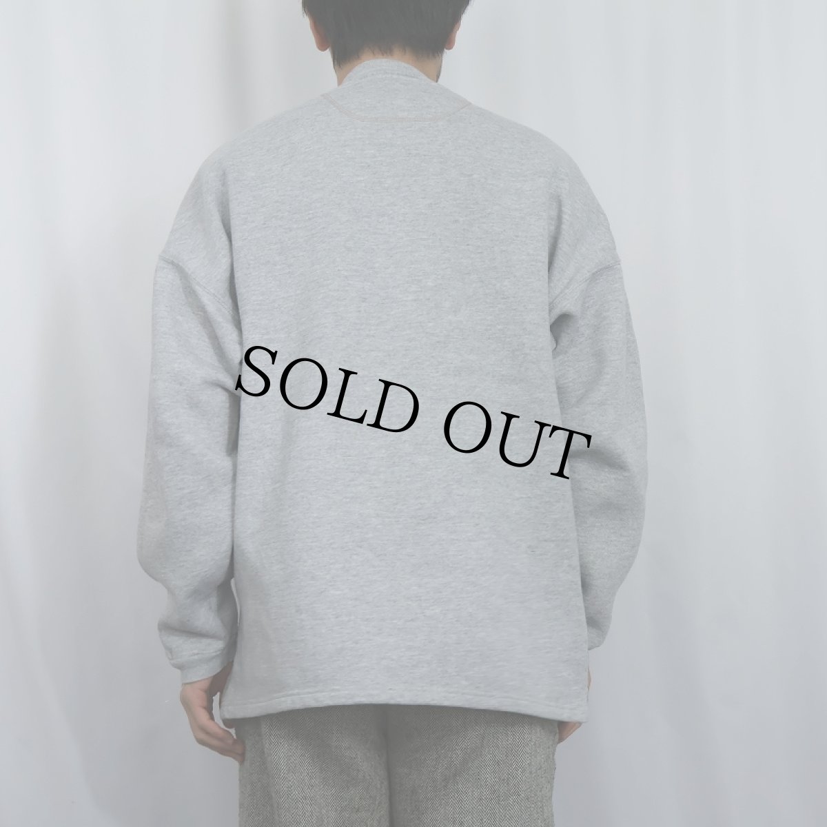 画像3: 90's RUSSELL ATHLETIC USA製 ヘンリーネックスウェット M (3)