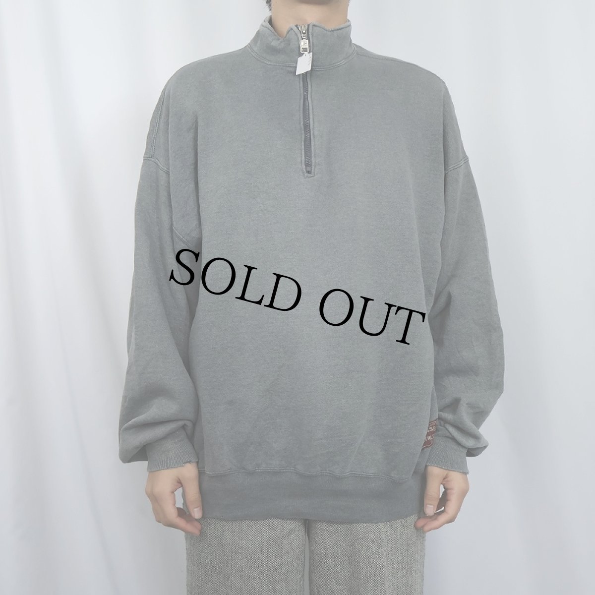 画像2: 90's RUSSELL ATHLETIC USA製 ハーフジップスウェット XXL (2)