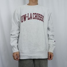 画像2: Champion REVERSE WEAVE "UW-LA CROSSE" プリントスウェット L (2)
