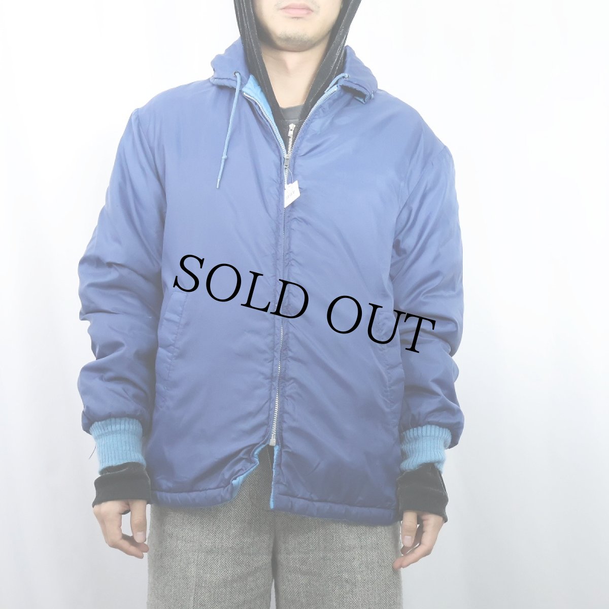 画像3: 70's リバーシブル 中綿入りジャケット (3)