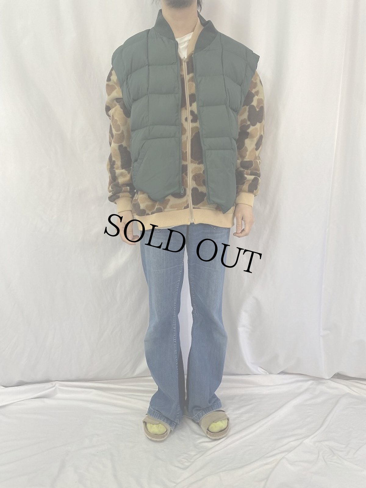 画像2: 90's〜 Cabela's ダウンベスト 3XL (2)