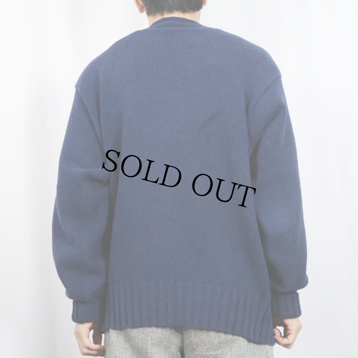 画像3: POLO Ralph Lauren ロゴ刺繍 コットンニットセーター NAVY L (3)