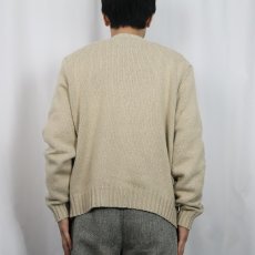 画像3: POLO Ralph Lauren ロゴ刺繍 Vネック コットンニットセーター XL (3)