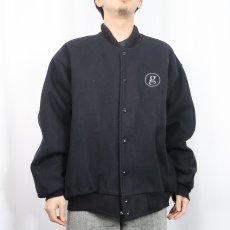 画像3: 80〜90's Garth Brooks USA製 ミュージシャン メルトンウールスタジャン BLACK XXL (3)