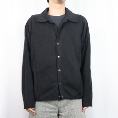 画像2: 90's EZZE WEAR CANADA製 コットンジャケット BLACK XL (2)
