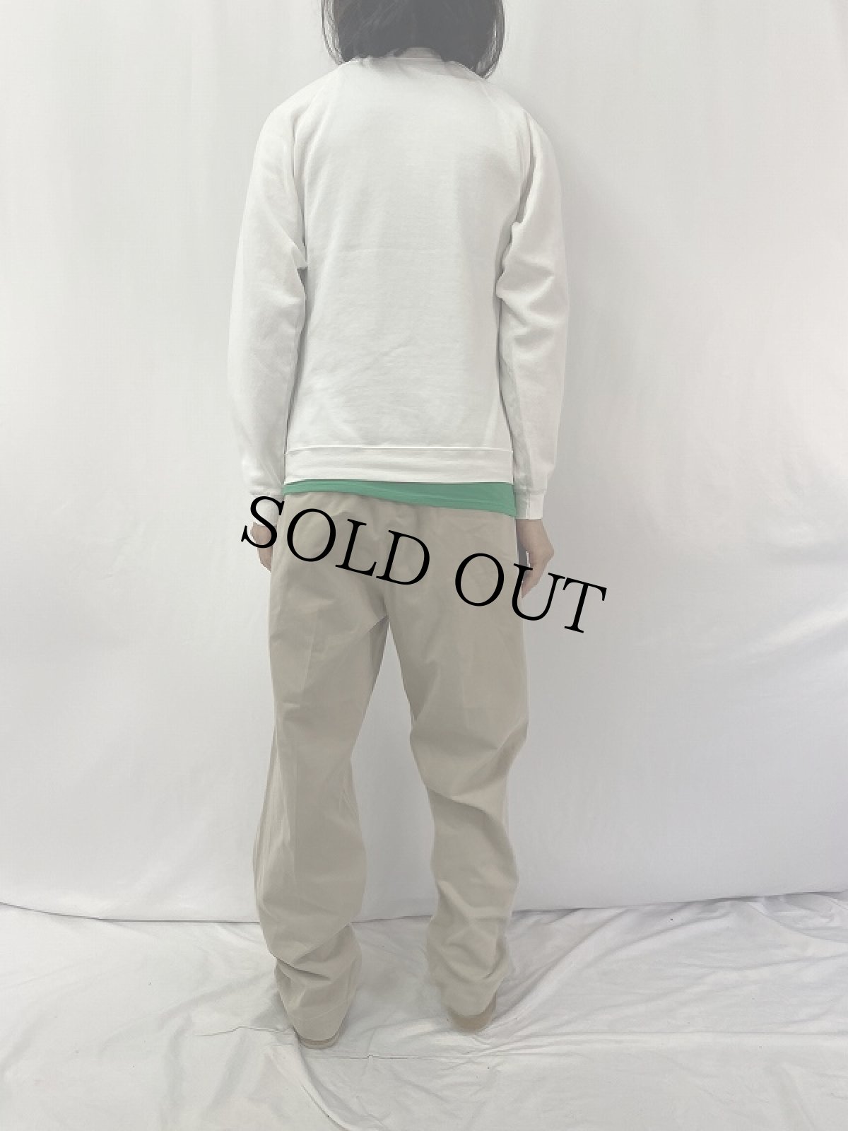 画像4: 90's "I KEEP FORGETTING" イラストプリント ラグランスウェット L (4)