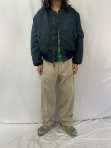 画像3: 民間品 ALPHA INDUSTRIES,INC. MA-1 フライトジャケット NAVY X-LARGE (3)