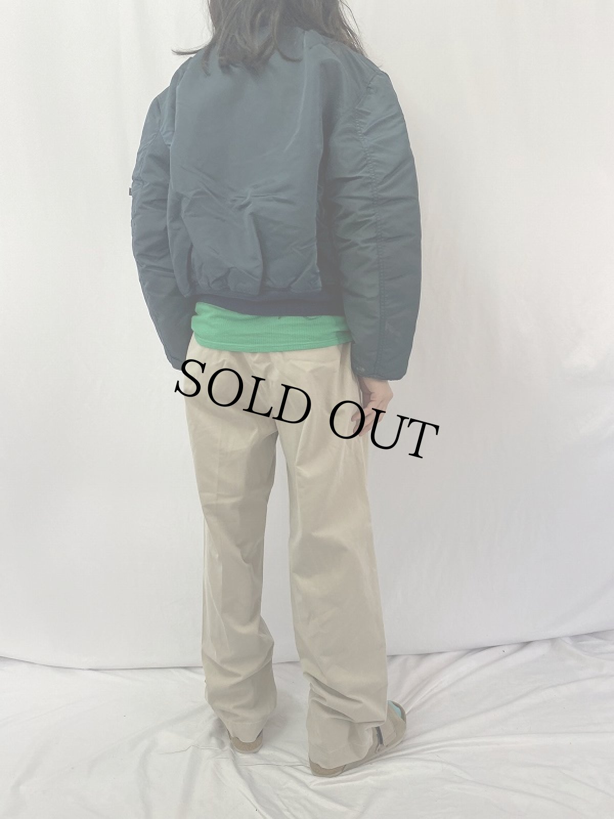 画像5: 民間品 ALPHA INDUSTRIES,INC. MA-1 フライトジャケット NAVY X-LARGE (5)