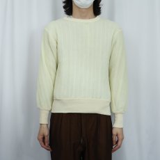 画像2: 80's Wear Guard USA製 中綿入り キルティングスウェット M (2)