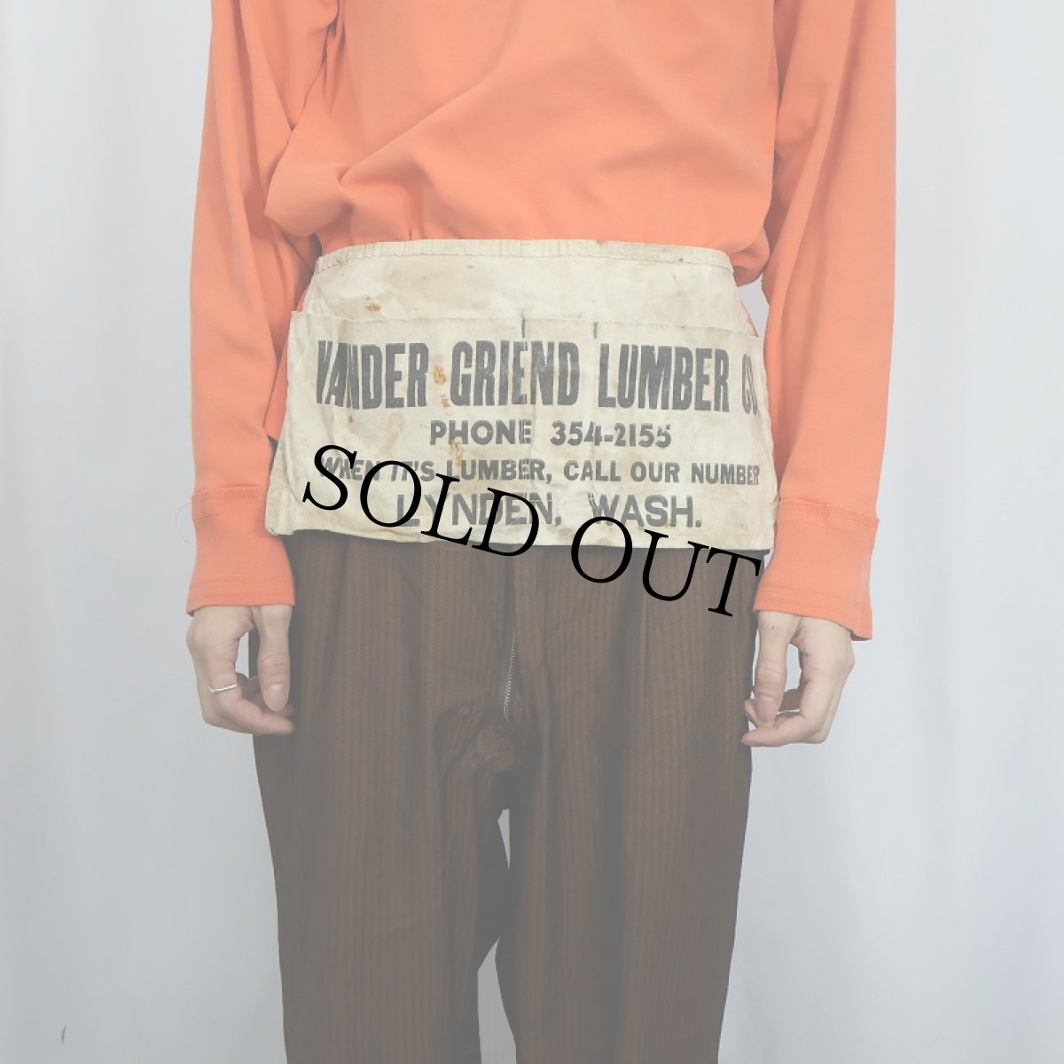 画像2: VINTAGE "VANDER GRIEND LUMBER CO." キャンバスツールエプロン (2)