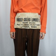 画像2: VINTAGE "VANDER GRIEND LUMBER CO." キャンバスツールエプロン (2)