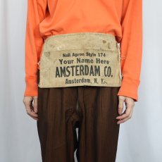 画像2: VINTAGE "AMSTERDAM CO." キャンバスツールエプロン (2)