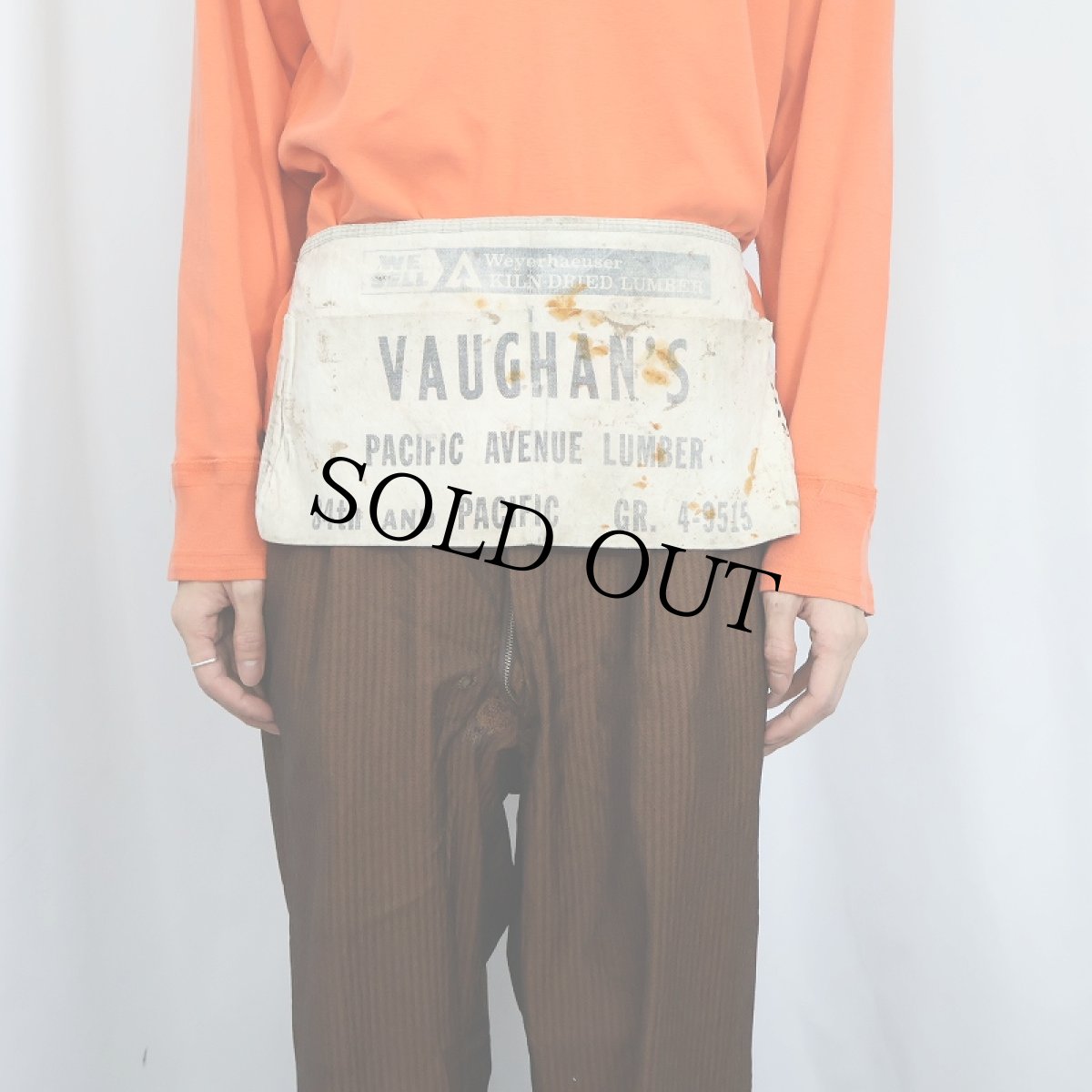 画像2: VINTAGE "VAUGHAN'S" キャンバスツールエプロン (2)
