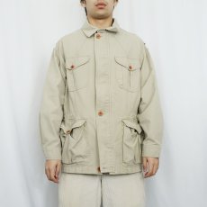 画像2: 90's GAP コットンサファリジャケット M (2)