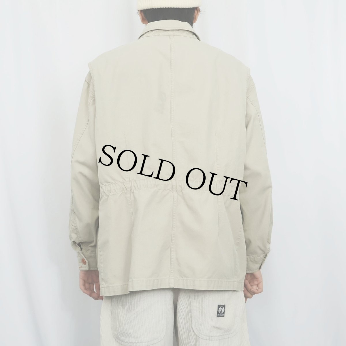 画像3: 90's GAP コットンサファリジャケット M (3)