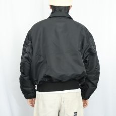 画像3: ALPHA INDUSTRIES "CWU-45/P TYPE" フライトジャケット BLACK X-LARGE (3)