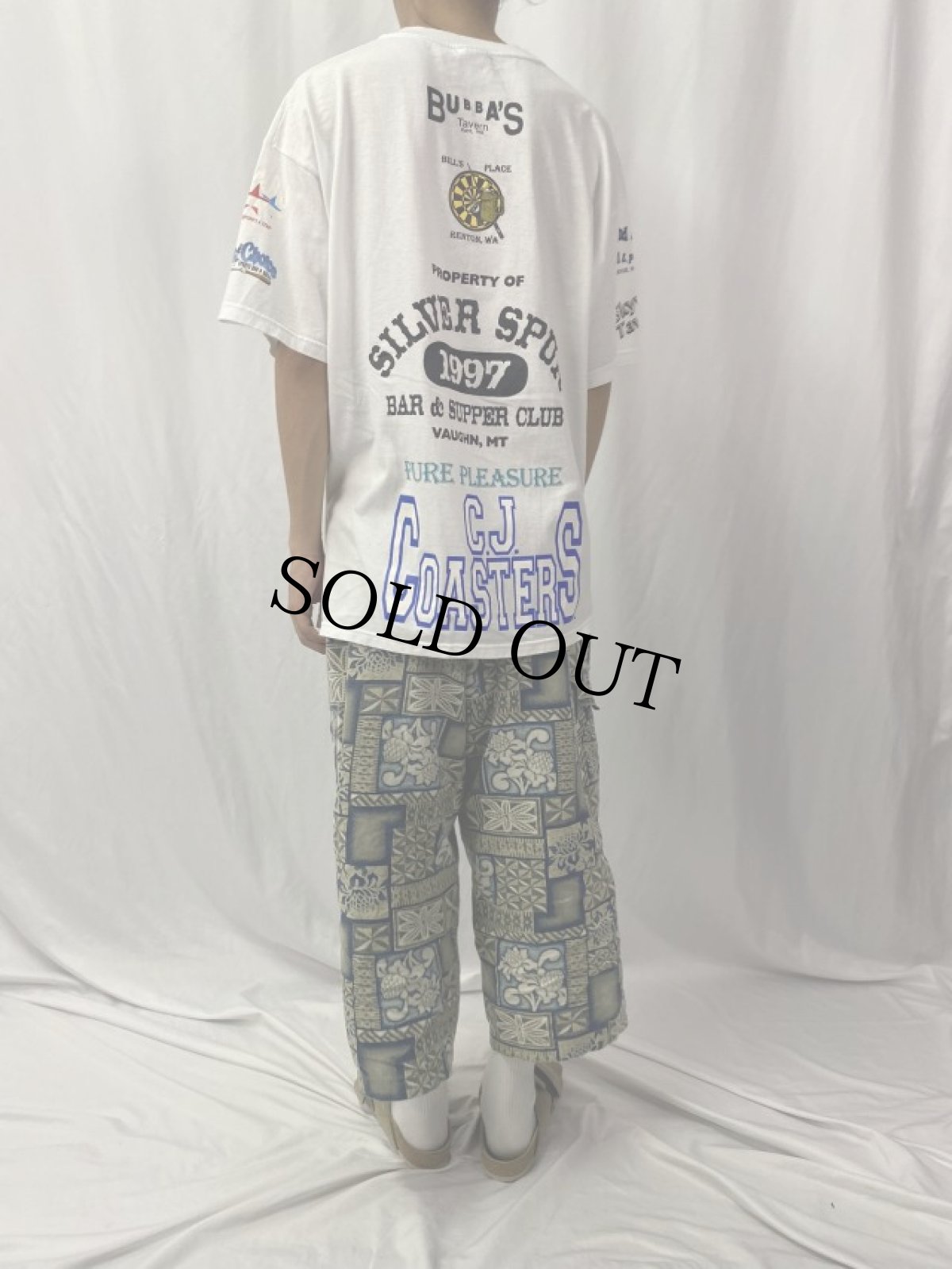 画像4: USA製 試し刷り企業ロゴプリントTシャツ XL (4)