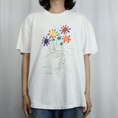 画像2: Pablo Picasso "Le Bouquet de l'amitie" アートプリントTシャツ (2)