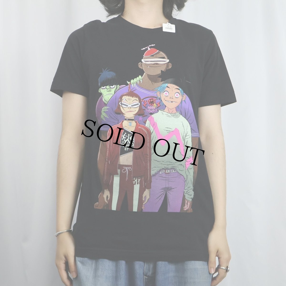 画像3: GORILLAZ "North America Tour" ロックバンドツアーTシャツ BLACK M (3)