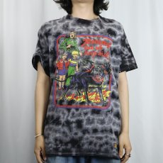 画像2: Steven Rhodes "Mommy! can we keep him?" タイダイ イラストプリントTシャツ M (2)