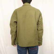 画像4: 70's U.S.NAVY A-2 ステンシル入り デッキジャケット MEDIUM (4)