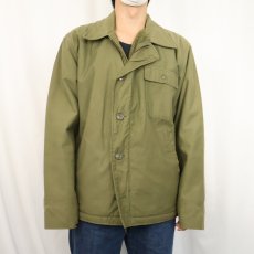 画像3: 70's U.S.NAVY A-2 ステンシル入り デッキジャケット LARGE (3)