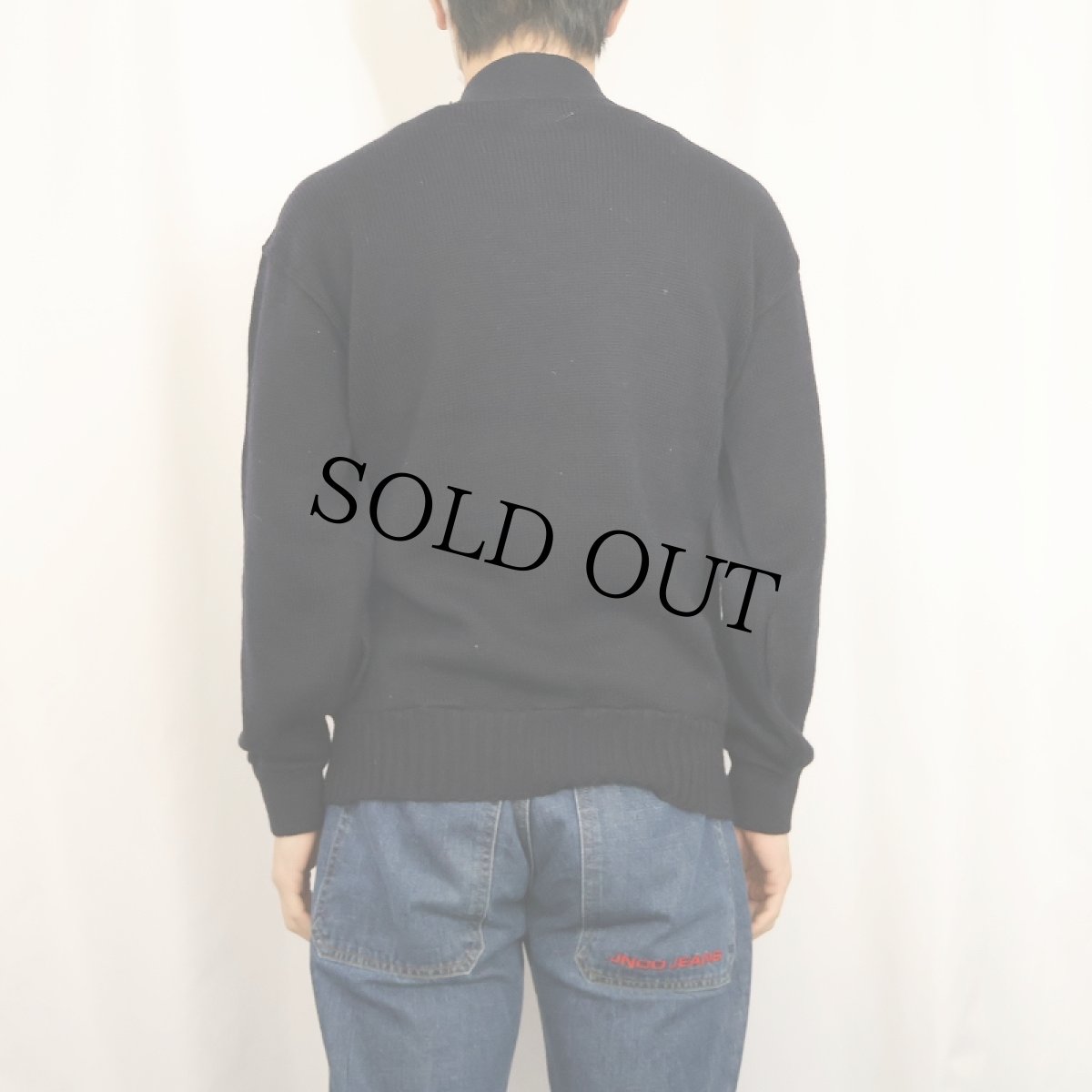 画像3: 70's U.S.NAVY GOBウールニットセーター NAVY LARGE (3)