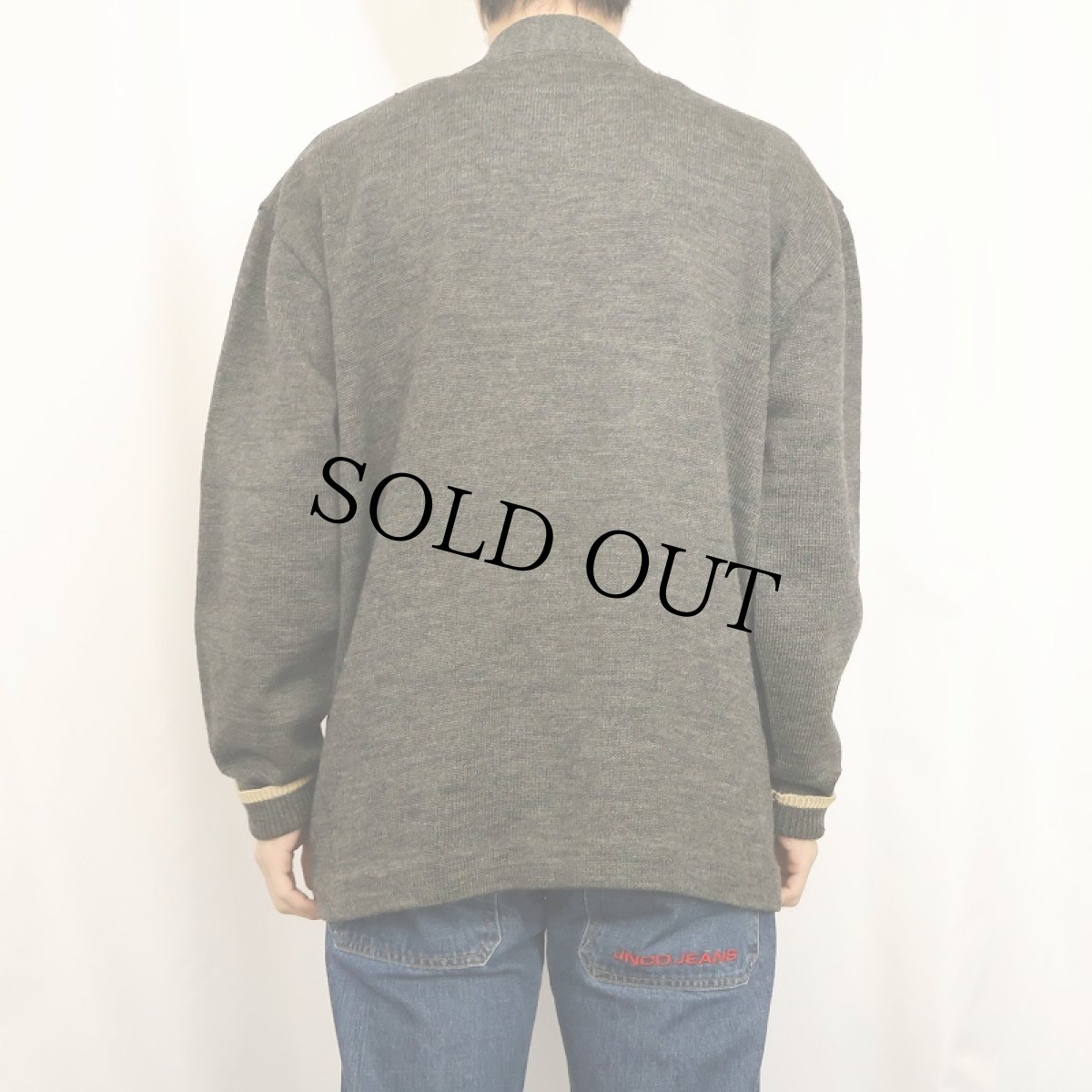 画像3: 50〜60's Kandel レタードニットカーディガン (3)