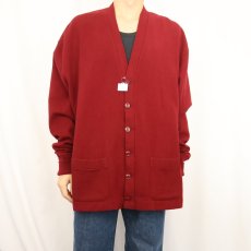 画像2: 50's HOSIERY COMPANY 猫目ボタン ウールニットカーディガン (2)