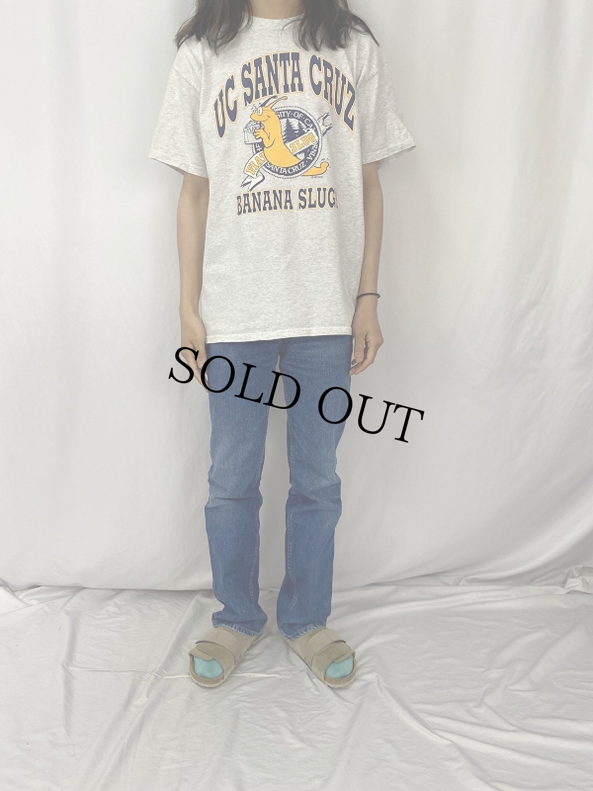 画像2: 00's "UC SANTA CRUZ" プリントTシャツ (2)