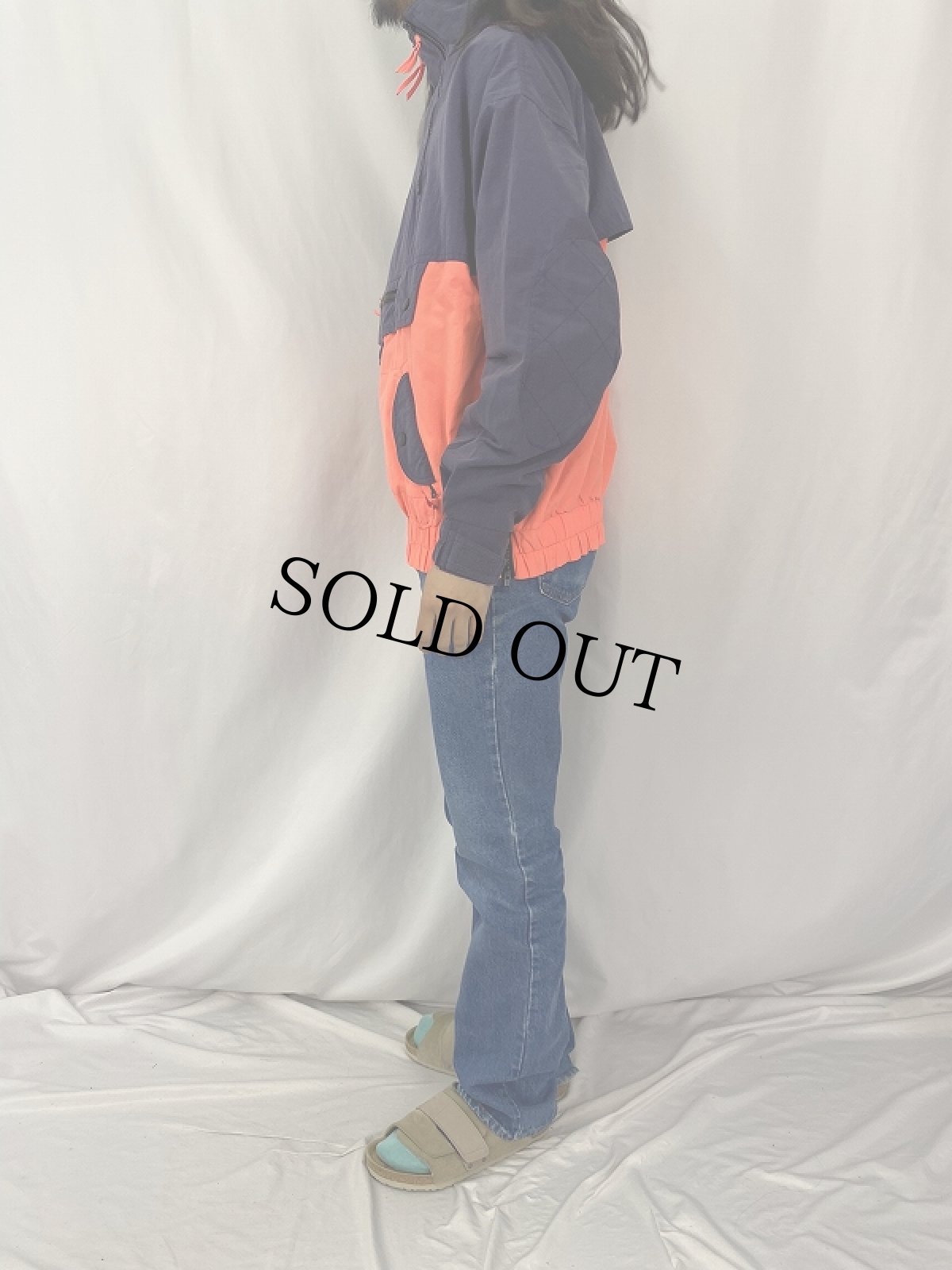 画像3: OBRIEN エルボーパッチ付き ナイロンアノラックジャケット L (3)