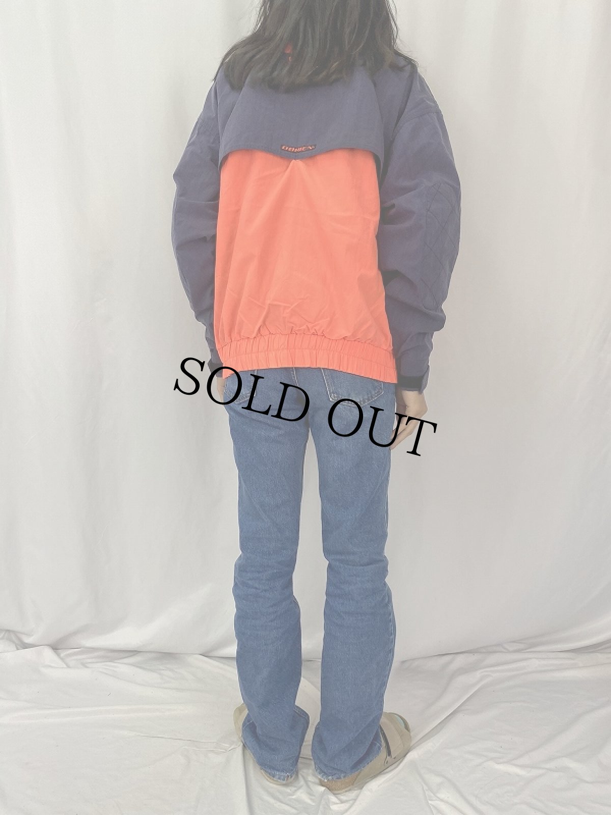 画像4: OBRIEN エルボーパッチ付き ナイロンアノラックジャケット L (4)